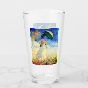 Monet Woman mit einem Sonnenschirm rechts Glas