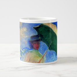 Monet Woman mit einem Sonnenschirm rechts Jumbo-Tasse