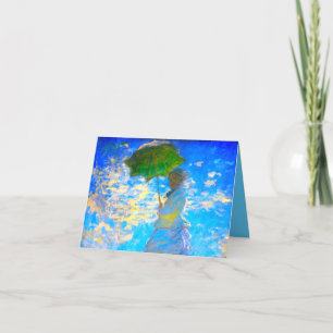 Monet Woman mit Parasol Ankündigung