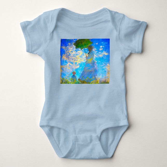 Monet Woman mit Parasol Baby Strampler (Vorderseite)