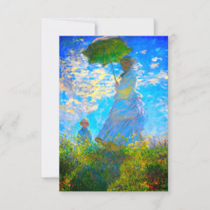 Monet Woman mit Parasol Einladung