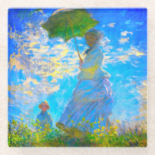 Monet Woman mit Parasol Glasuntersetzer