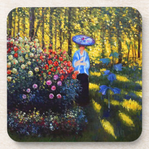 Monet Woman mit Parasol im Garten Getränkeuntersetzer