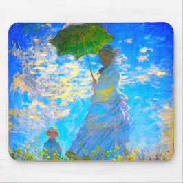 Monet Woman mit Parasol Mousepad