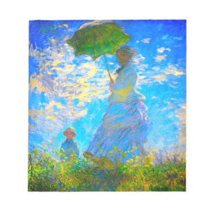 Monet Woman mit Parasol Notizblock