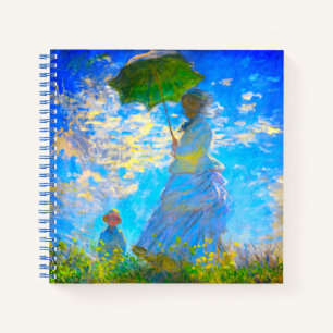 Monet Woman mit Parasol Notizbuch
