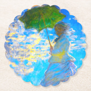 Monet Woman mit Parasol Untersetzer