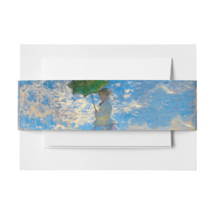 Monet Woman Parasol Impressionismus Einladungsbanderole