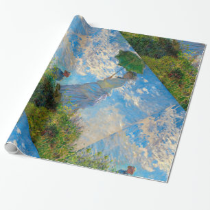 Monet Woman Parasol Impressionismus Geschenkpapier