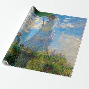Monet Woman Parasol Impressionismus Geschenkpapier