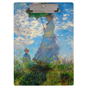 Monet Woman Parasol Impressionismus Klemmbrett