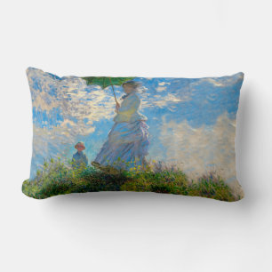 Monet Woman Parasol Impressionismus Lendenkissen