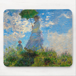 Monet Woman Parasol Impressionismus Mousepad