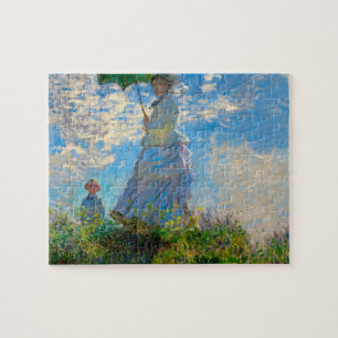 Monet Woman Parasol Impressionismus Puzzle