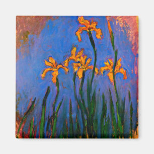 Monet-Yellow Irises Magnet