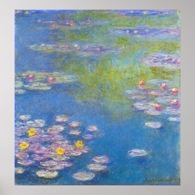 Monet Yellow Water Lilies Poster (Vorne)