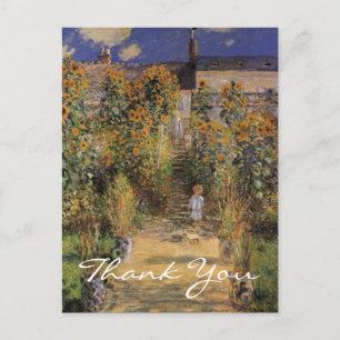 Monet's Artist's Garden at Vetheuil Postkarte