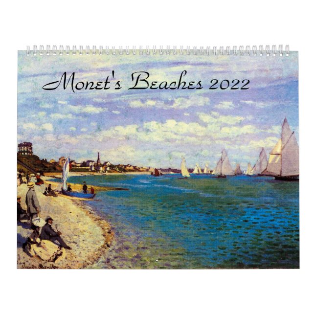 Monets Beaches 2022 Art Kalender (Titelbild)
