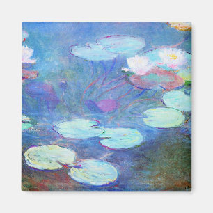 Monets berühmte, Seerosen, Rosa, 1899,  Magnet