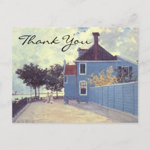 Monets blaues Haus in Zaandam Postkarte