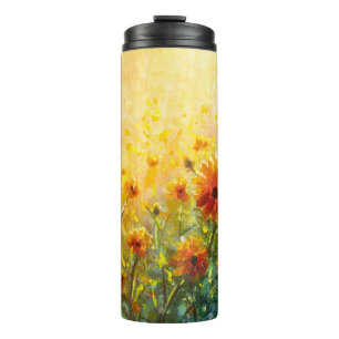 Monets Blumenbilder: Impressionistische Landschaft Thermosbecher