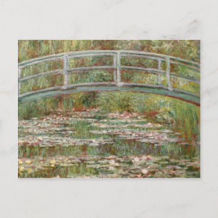Monets "Brücke über einen Teich mit Seerosen" 1899 Postkarte