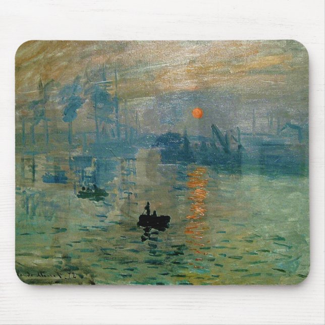 Monets Eindruck Sonnenaufgang (Soleil Levant) - 18 Mousepad (Vorne)