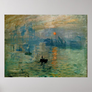 Monets Eindruck Sonnenaufgang (Soleil Levant) - 18 Poster