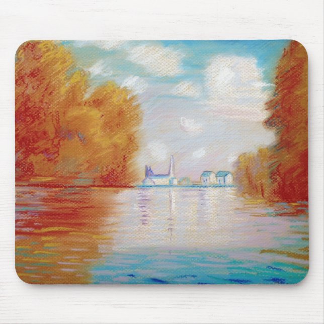 Monets Fluss Mousepad (Vorne)