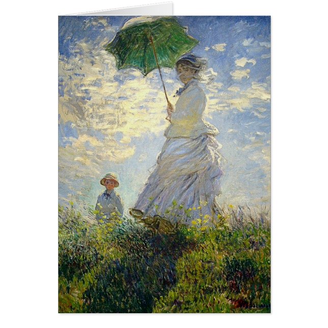 Monet's Frau mit einem Sonnenschirm (Der Spazierga (Vorne)