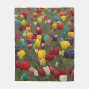 Monet's French Garden at Giverny Tulips Print 1 Fleecedecke