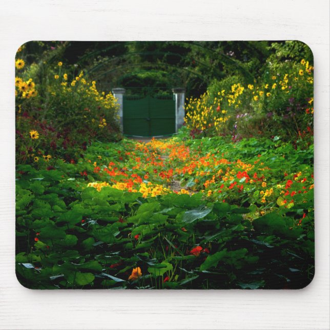 Monet's Garden, Giverny, Frankreich im Herbst Mousepad (Vorne)