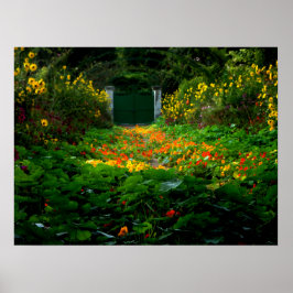 Monet's Garden, Giverny, Frankreich im Herbst Poster