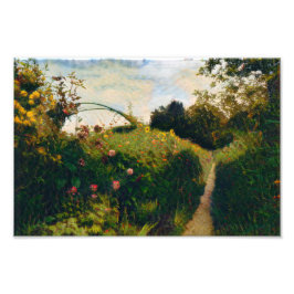 Monet's Garden im Sommer Fotodruck