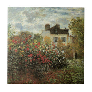 Monet's Garden in Argenteuil von Claude Monet Fliese