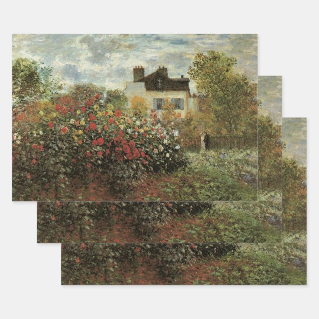 Monet's Garden in Argenteuil von Claude Monet Geschenkpapier Set (Set)
