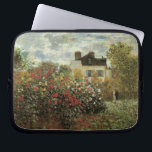 Monet's Garden in Argenteuil von Claude Monet Laptopschutzhülle<br><div class="desc">Der Artist's Garden in Argenteuil (Eine Ecke des Gartens mit Dahlias) (1873) von Claude Monet ist ein Vintager Impressionismus feiner Kunst Blumenmalerei. Ein Landhaus liegt im Hintergrund. Ein Paar in der Liebe geht vorbei an einem romantischen Frühlingsgarten mit blühenden Rose und anderen Blume. Über den Künstler: Claude Monet (1840-1926) war...</div>