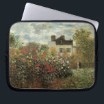 Monet's Garden in Argenteuil von Claude Monet Laptopschutzhülle<br><div class="desc">Der Artist's Garden in Argenteuil (Eine Ecke des Gartens mit Dahlias) (1873) von Claude Monet ist ein Vintager Impressionismus feiner Kunst Blumenmalerei. Ein Landhaus liegt im Hintergrund. Ein Paar in der Liebe geht vorbei an einem romantischen Frühlingsgarten mit blühenden Rose und anderen Blume. Über den Künstler: Claude Monet (1840-1926) war...</div>