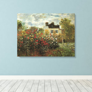 Monet's Garden in Argenteuil von Claude Monet Leinwanddruck