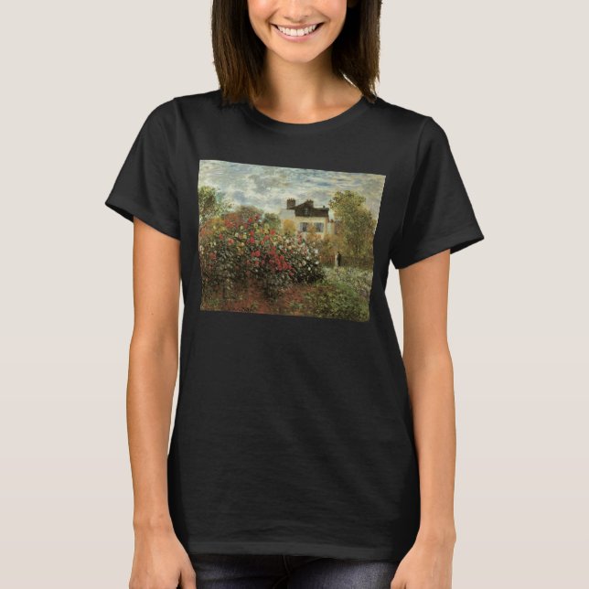 Monet's Garden in Argenteuil von Claude Monet T-Shirt (Vorderseite)