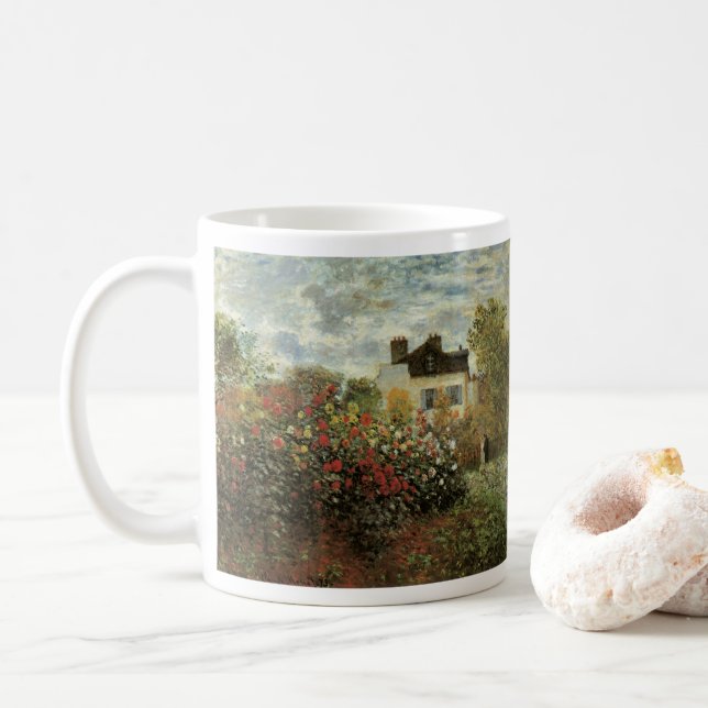 Monet's Garden in Argenteuil von Claude Monet Tasse (Mit Donut)