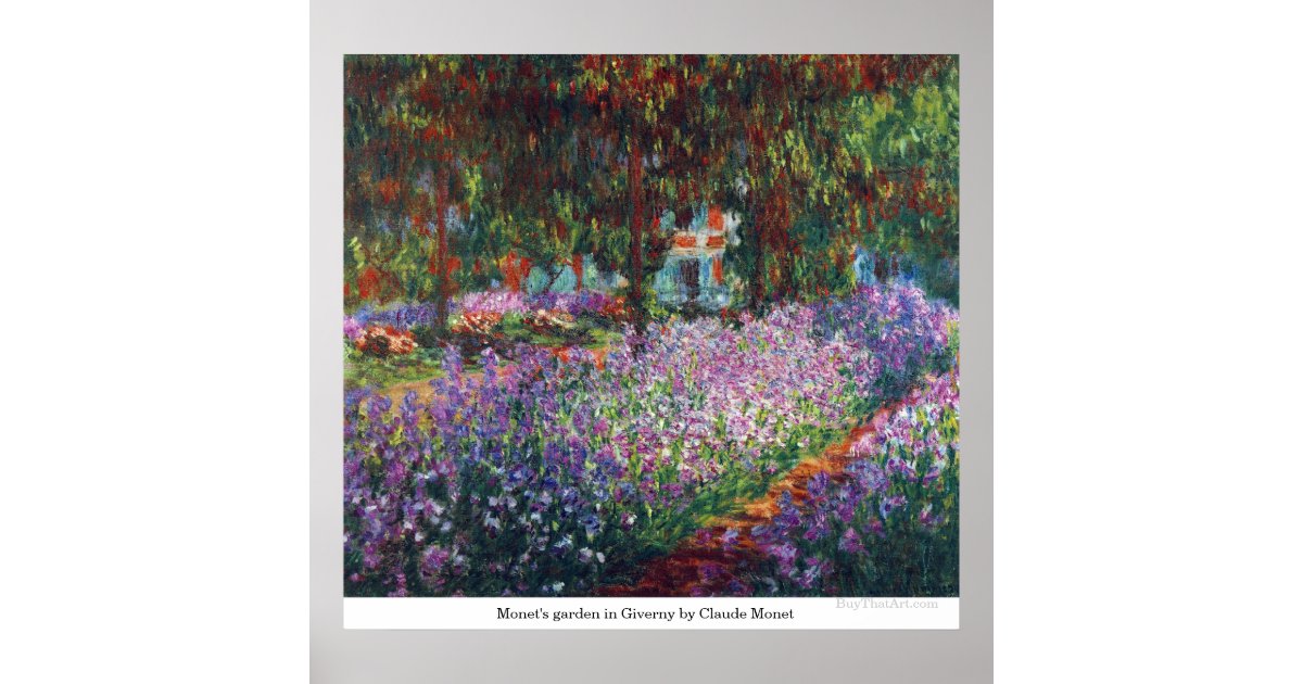 Garten in Giverny von Claude Poster Zazzle.at