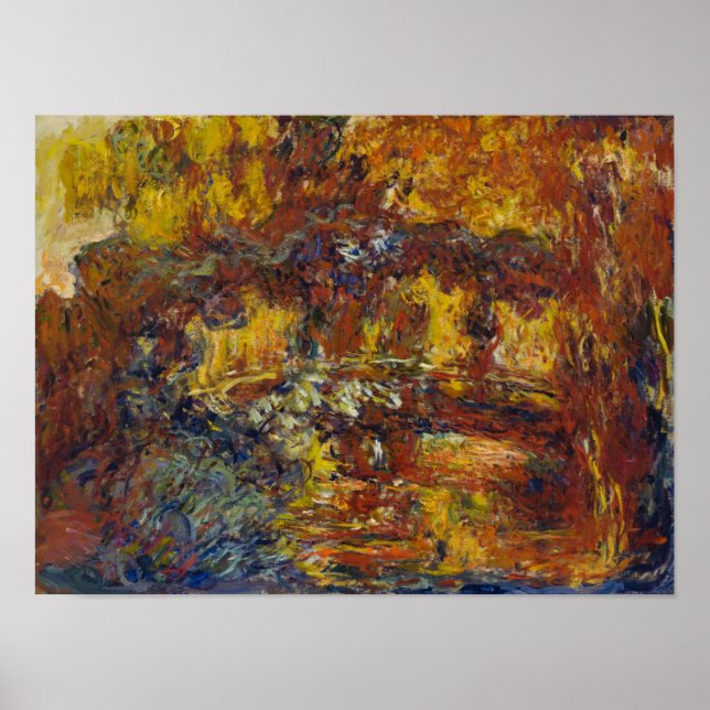 Monets japanische Brücke Poster (Vorne)