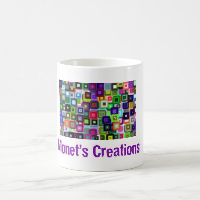 Monets kleiner kleiner Bilderrahmen-Tassen-Entwurf Tasse (Mittel)