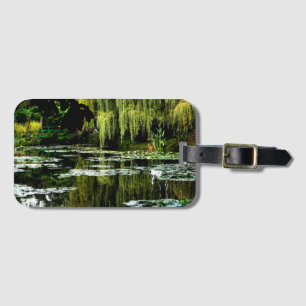 Monets Lily Pond with Willows, Giverny, Frankreich Gepäckanhänger