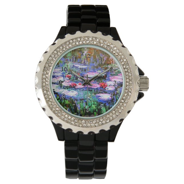 Monet's Los Nenufares Armbanduhr (Vorderseite)