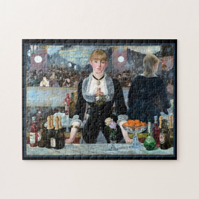 Monets Mädchen hinter dem Bar Puzzle (Horizontal)