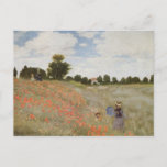 Monets Mohnblume archiviert Postkarte<br><div class="desc">Claude Monets Meisterwerk: Mohnblumenfeld</div>