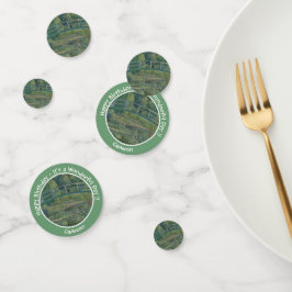 Monets Party Water-Lily Pond und Footbridge Konfetti