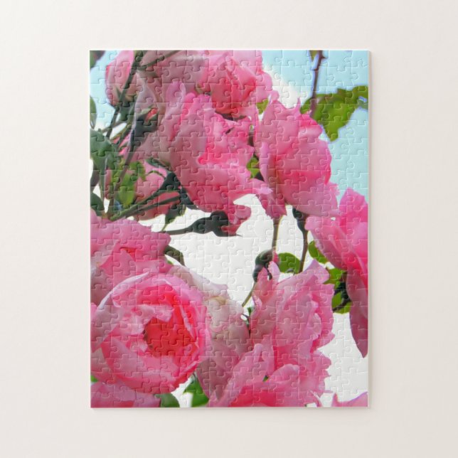 "Monets Rosen-Garten-" Foto-Puzzlespiel Puzzle (Vertikal)